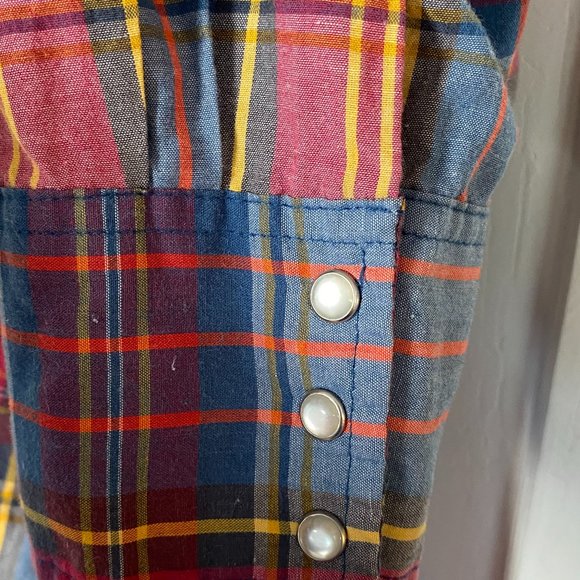 Vintage Mens Wrangler Western Pearl Button Shirt - Picture 3 of 6
